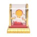 VOILA Plastic Lord Ganesha Laddu Idol Figurine Showpiece for Worship, Car Dashboard Decoration (Free Size, Multicolour)